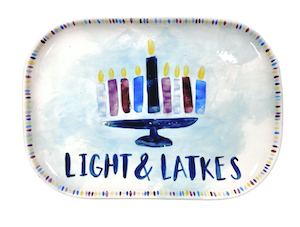Torrance Hanukkah Light & Latkes Platter