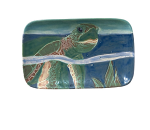 Torrance Swimming Turtle Plate