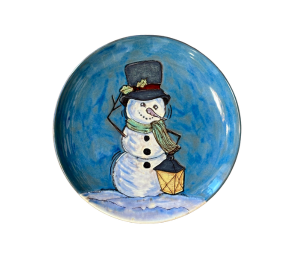 Torrance Rustic Glazed Snowman